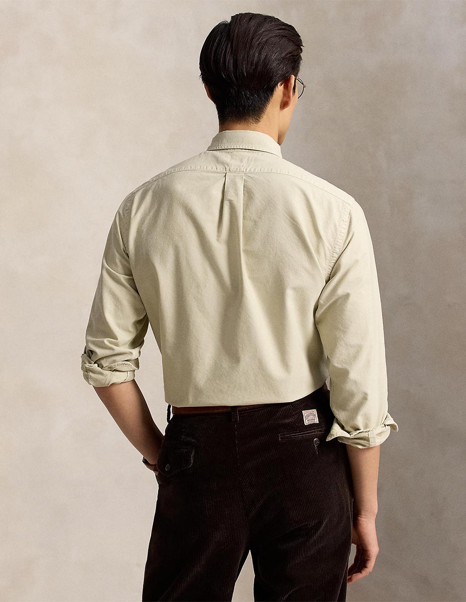 Camisa casual de algodón manga larga para hombre 7