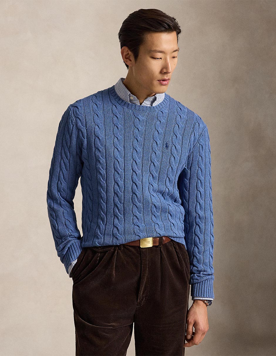 Suéter cuello redondo para hombre