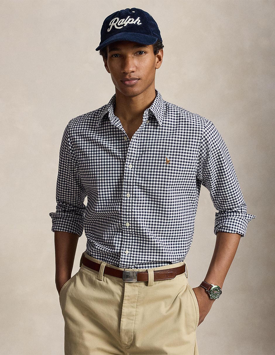 Camisa casual de algodón manga larga para hombre Camisa casual de algodón manga larga para hombre