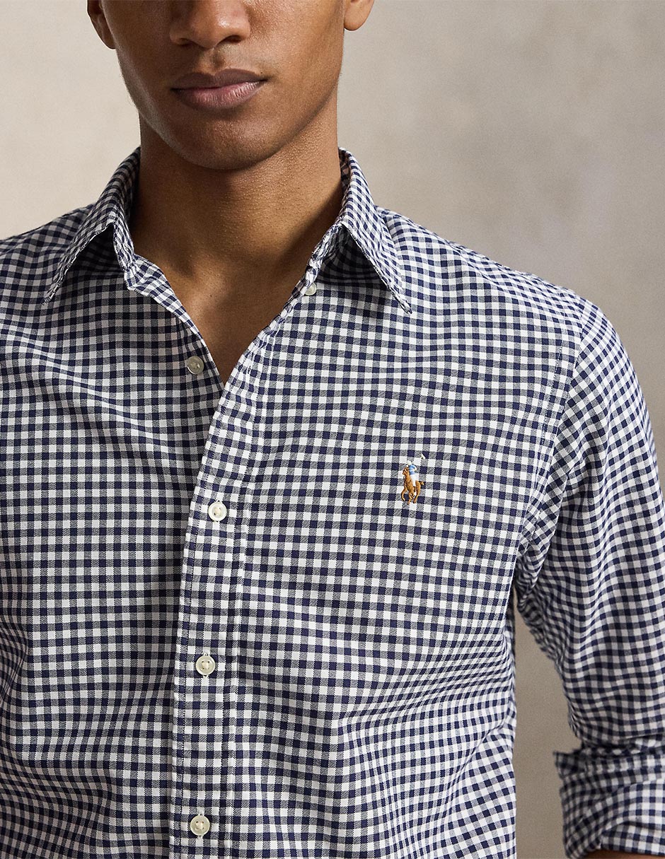 Camisa casual de algodón manga larga para hombre 4