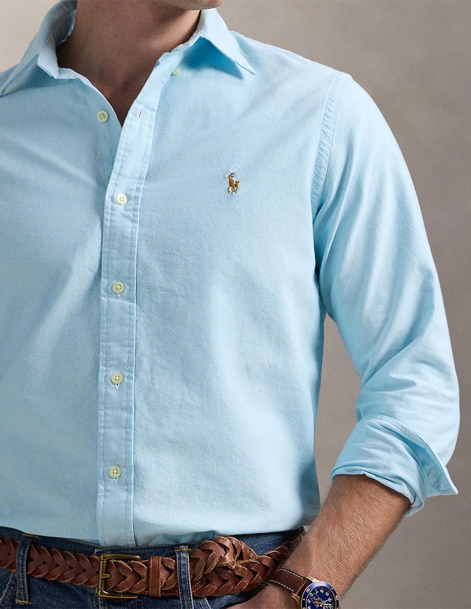 Camisa casual de algodón manga larga para hombre 5