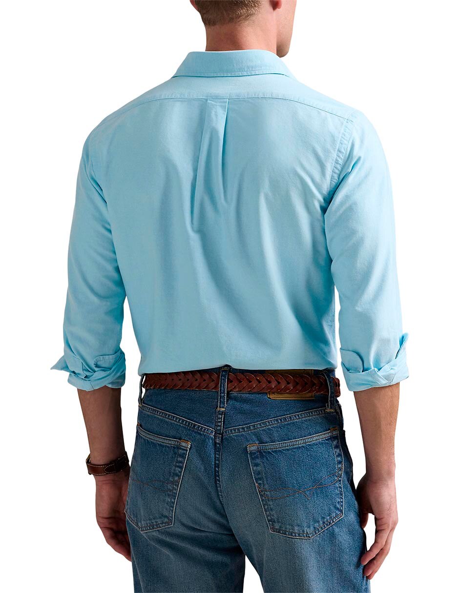 Camisa casual de algodón manga larga para hombre 8