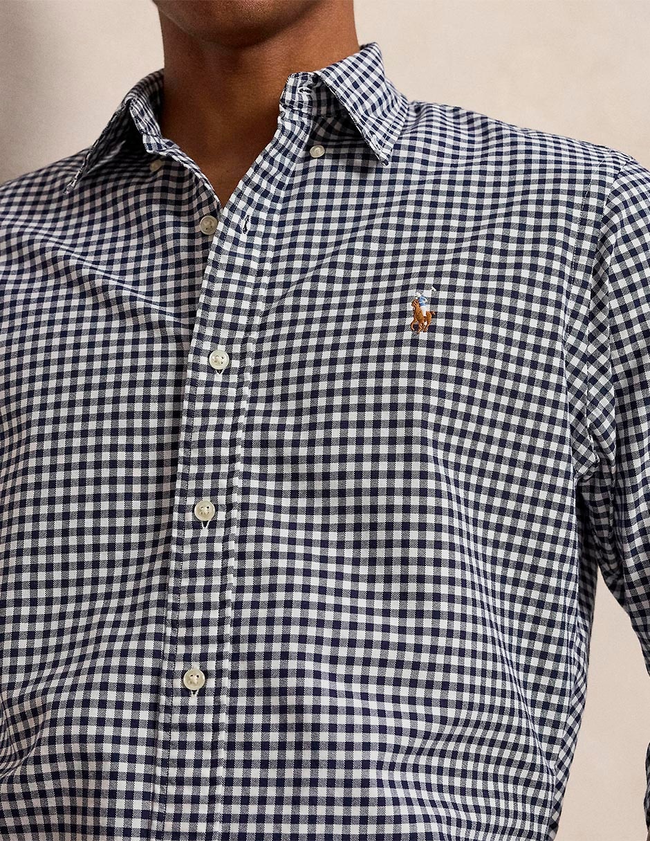 Camisa casual de algodón manga larga para hombre 2