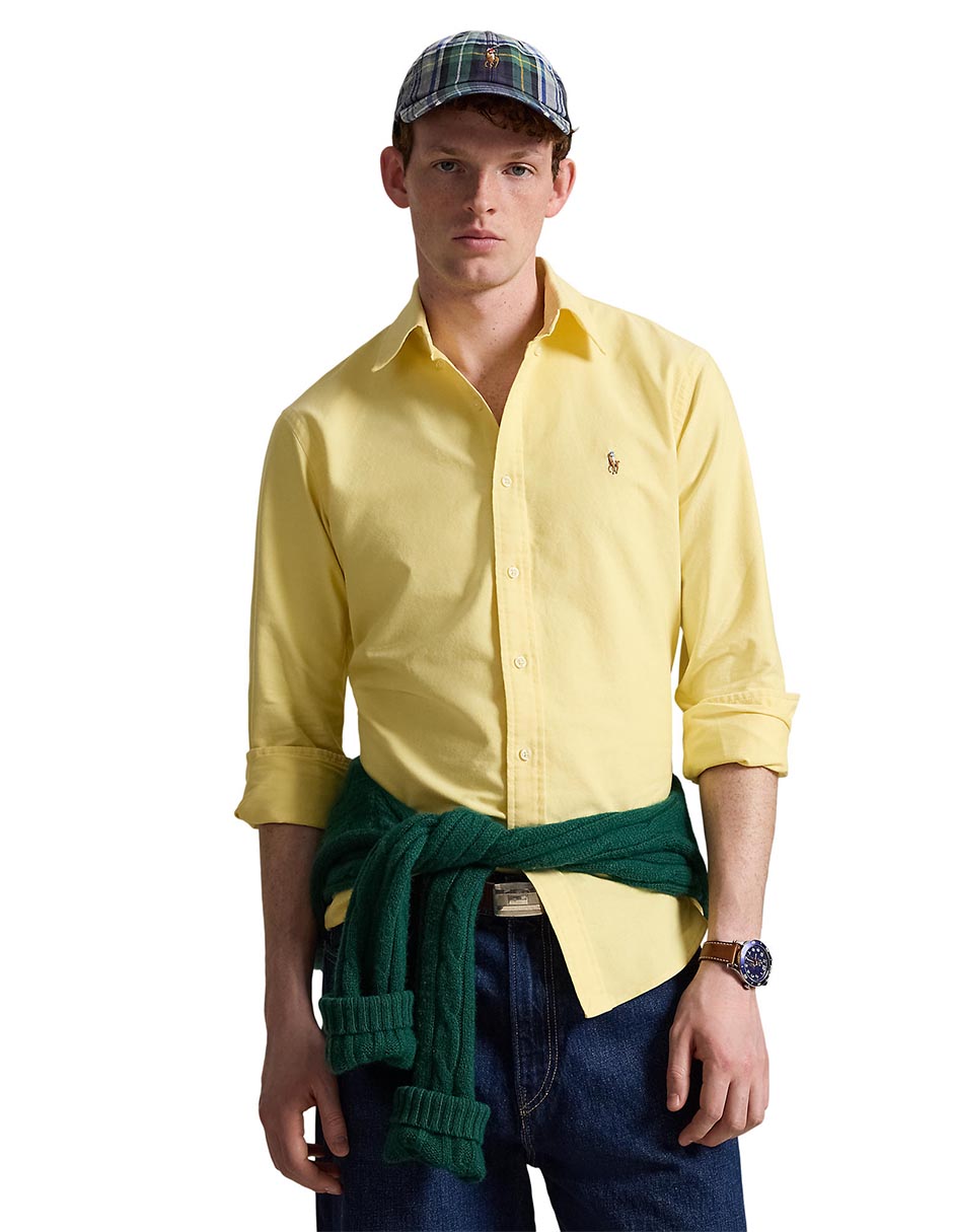 Camisa casual de algodón manga larga para hombre 5