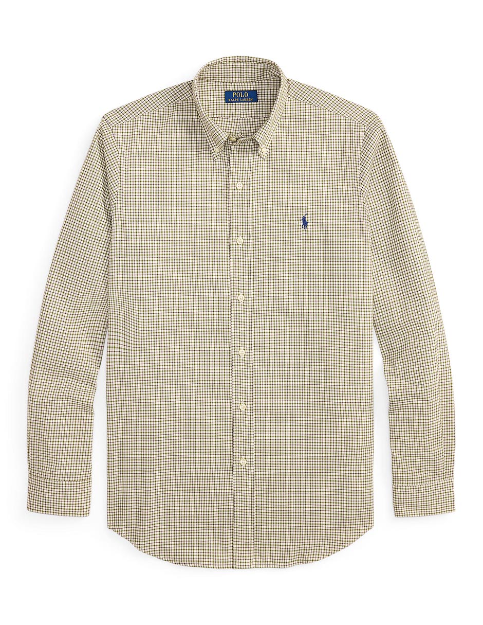 Camisa casual de algodón manga larga para hombre 7
