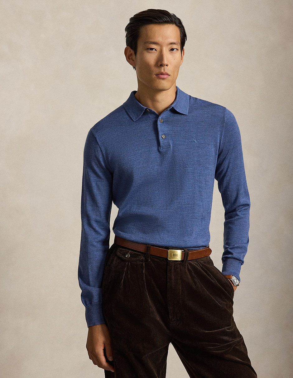Suéter cuello polo para hombre Suéter cuello polo para hombre