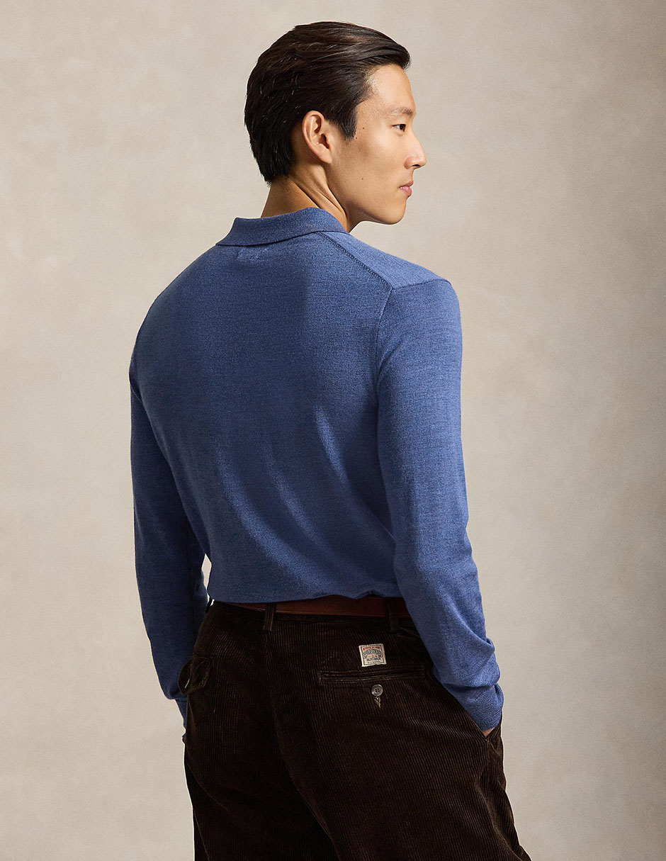 Suéter cuello polo para hombre 2
