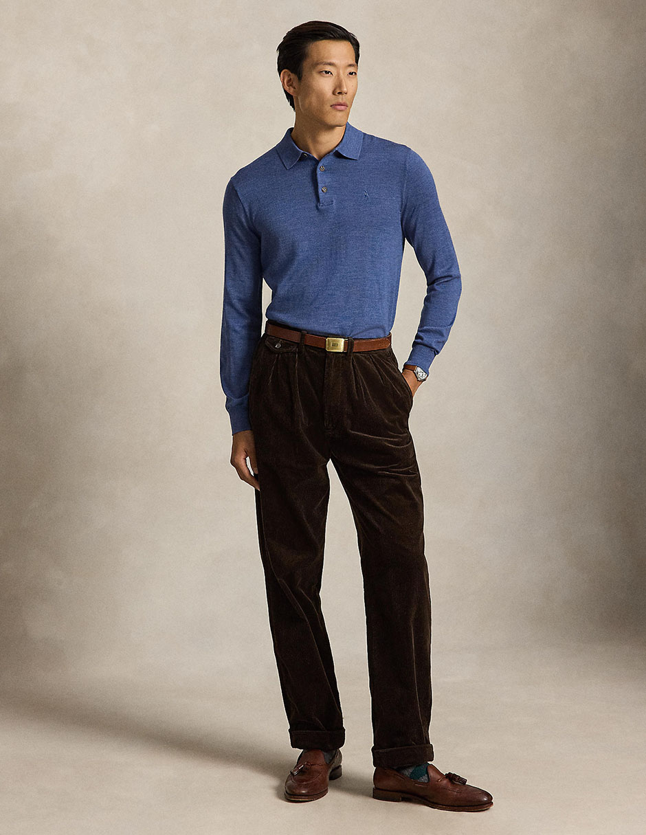 Suéter cuello polo para hombre 3