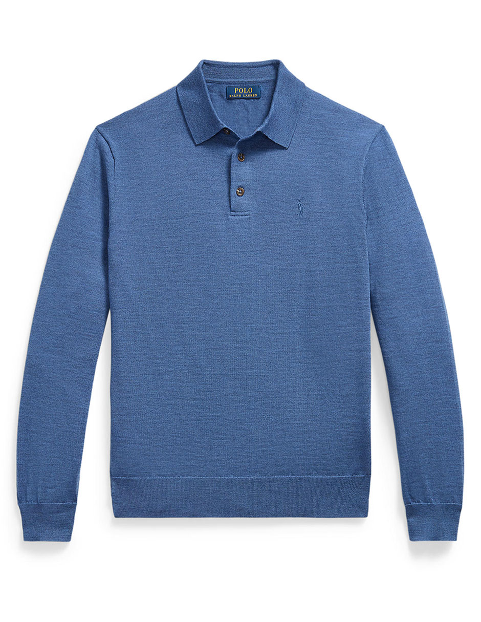 Suéter cuello polo para hombre 6