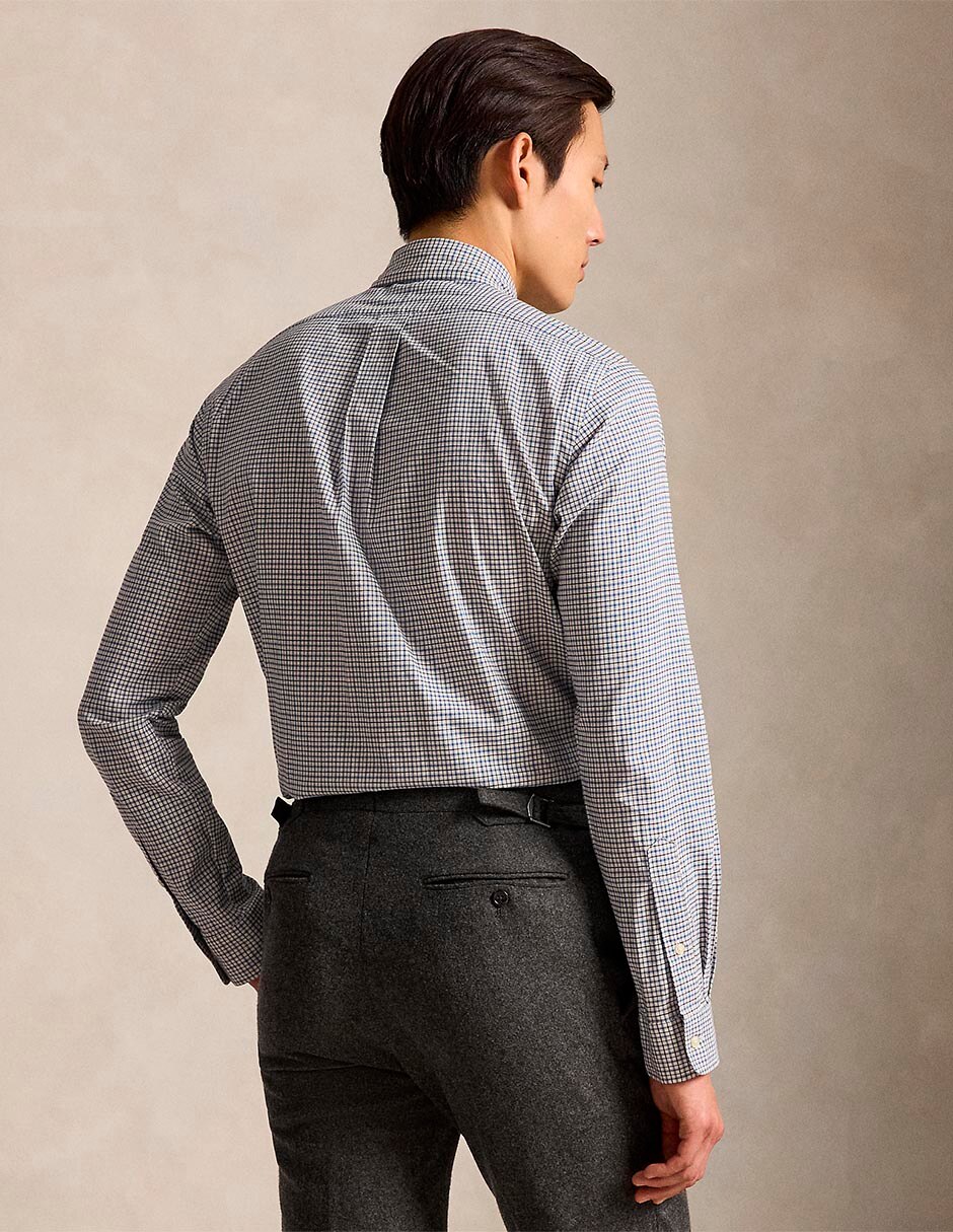 Camisa casual de algodón manga larga para hombre 2