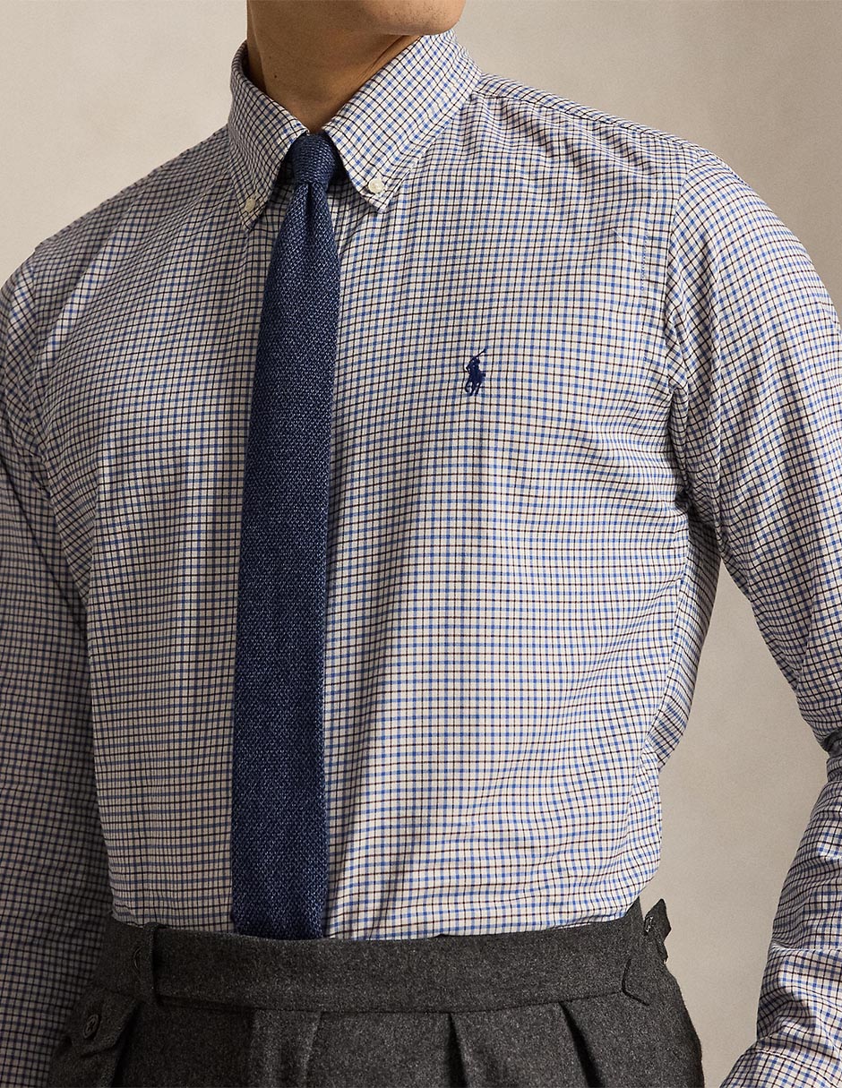Camisa casual de algodón manga larga para hombre 4