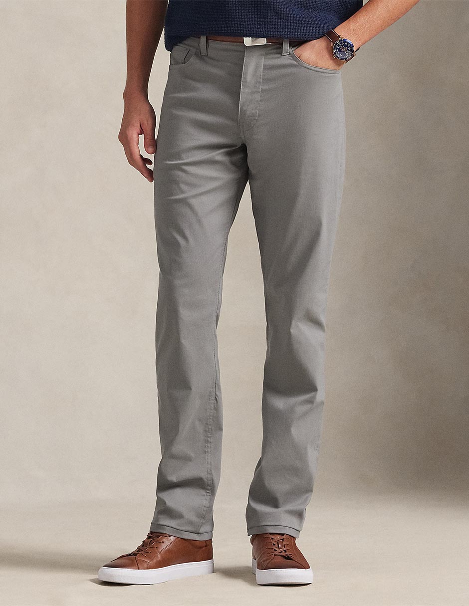 Pantalón chino straight de algodón para hombre