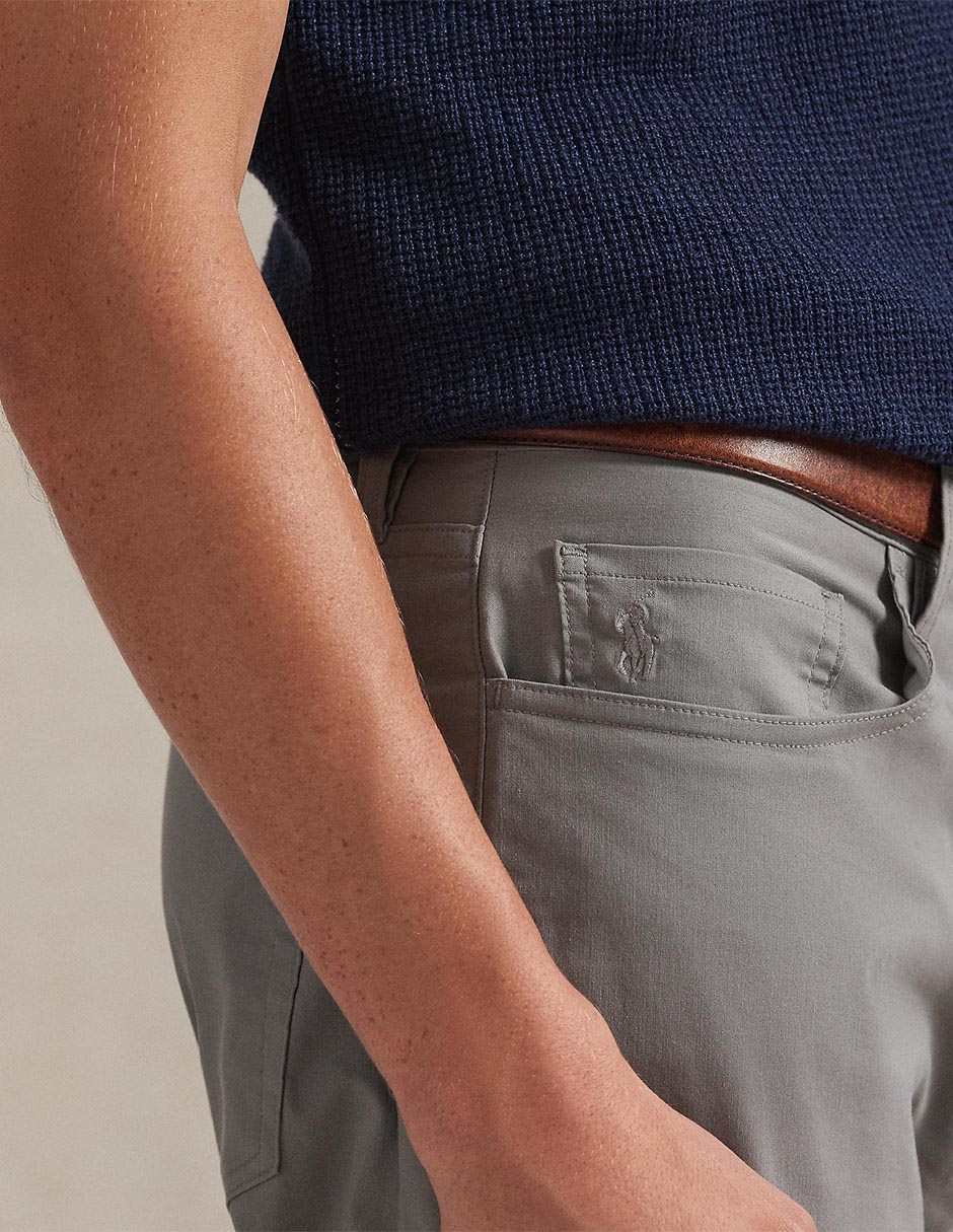 Pantalón chino straight de algodón para hombre 4