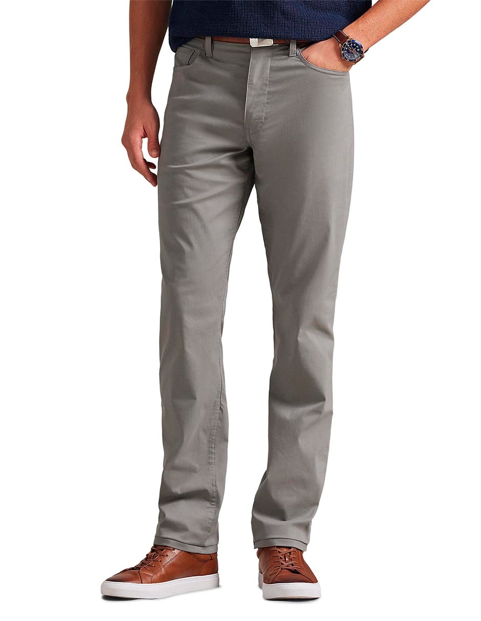 Pantalón chino straight de algodón para hombre 2