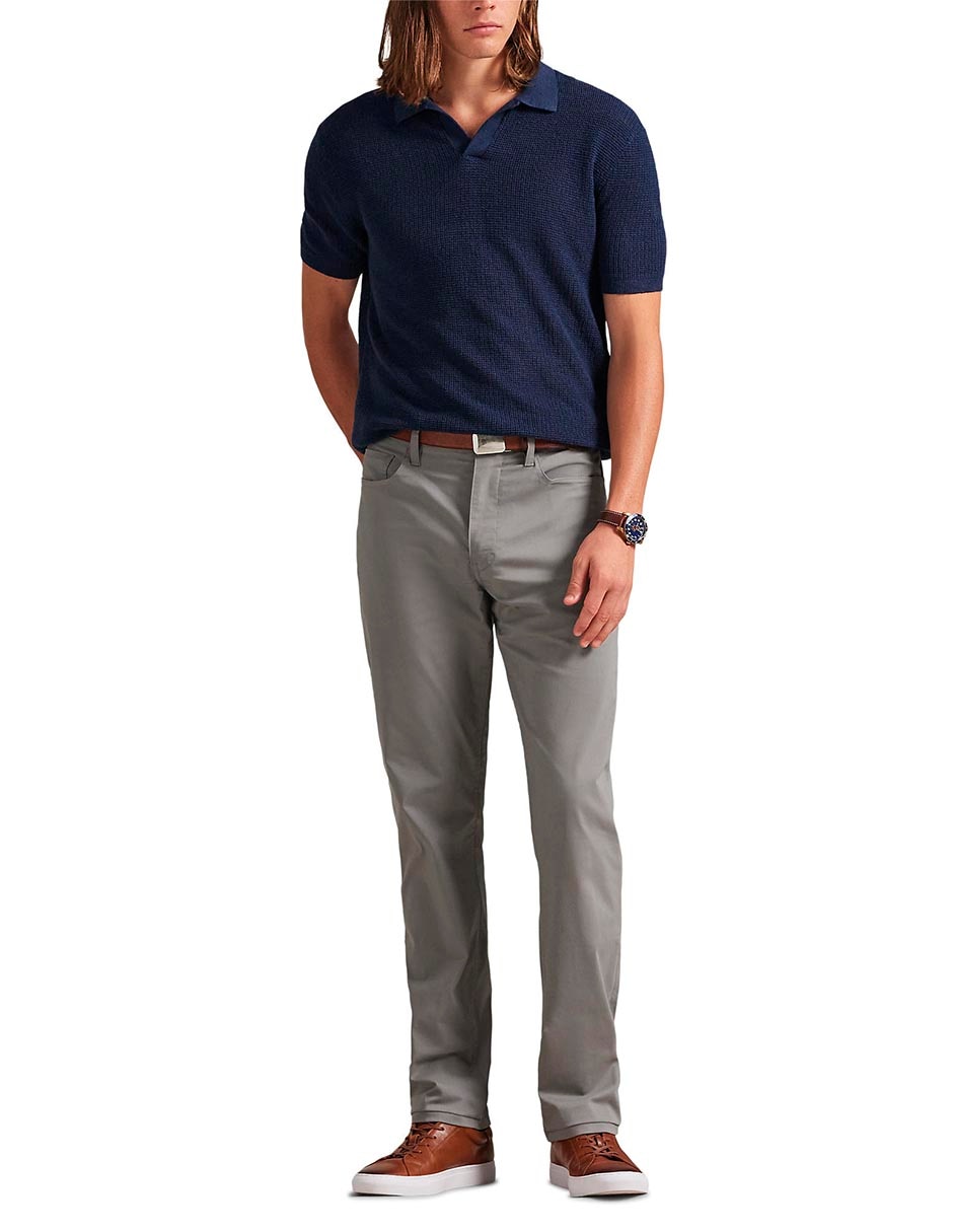 Pantalón chino straight de algodón para hombre 3