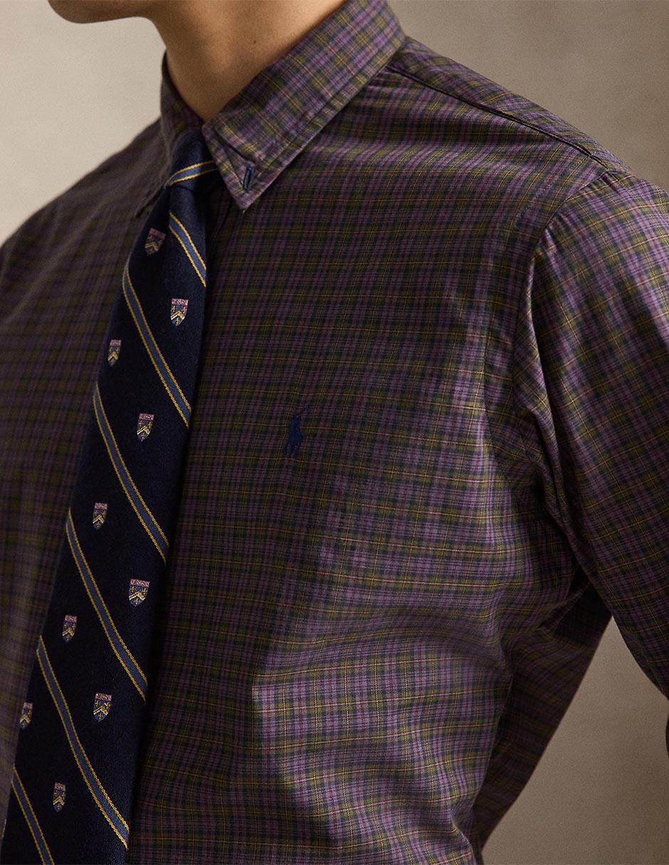Camisa casual de algodón manga larga para hombre 4