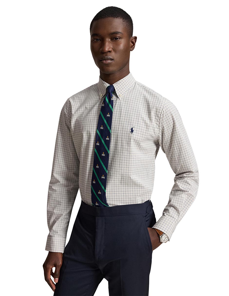 Camisa casual de algodón manga larga para hombre 9