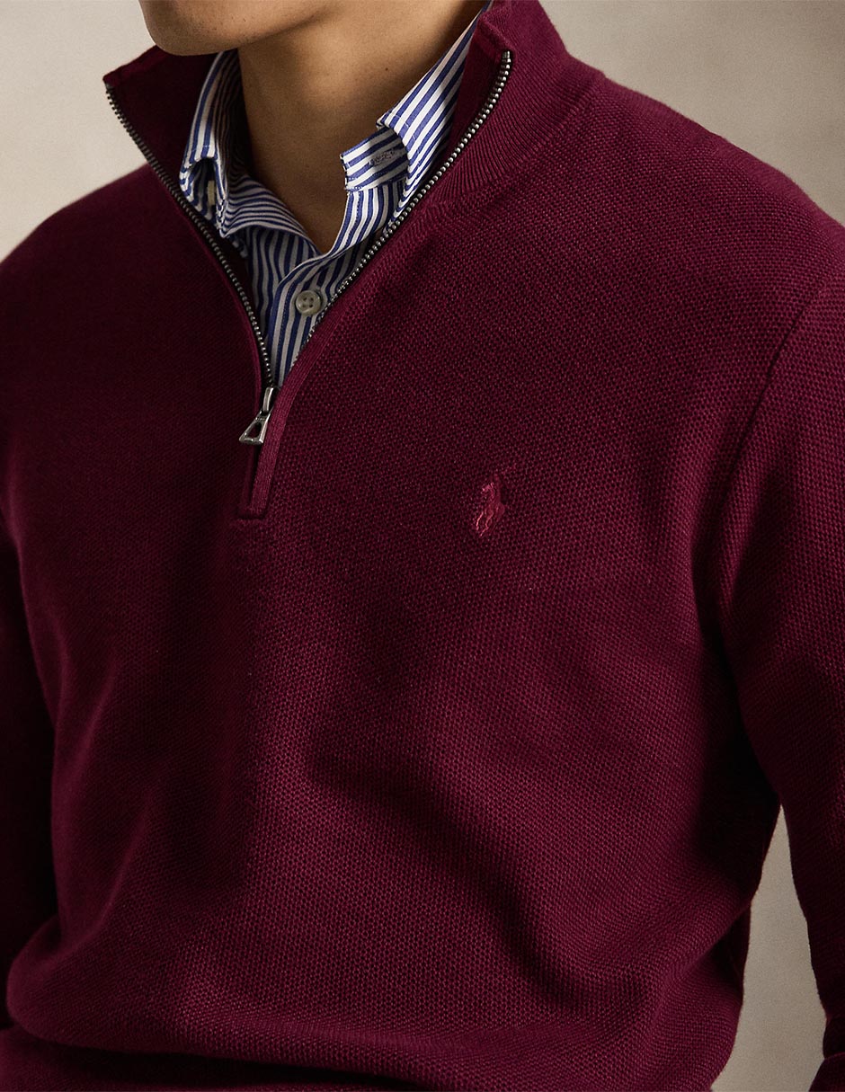 Suéter cuello con cierre para hombre 4