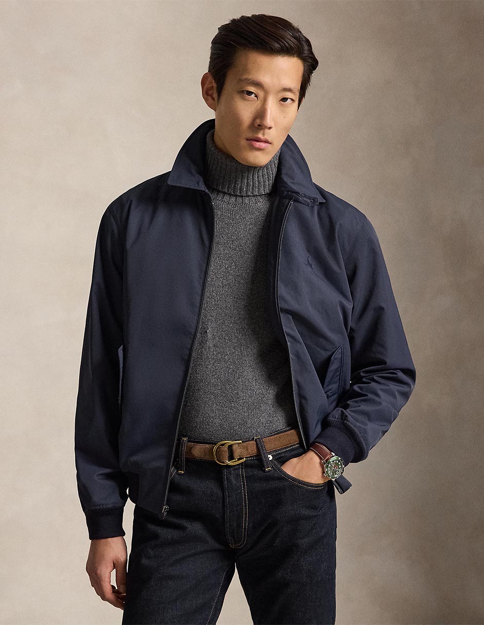 Chamarra casual con bolsillos para hombre
