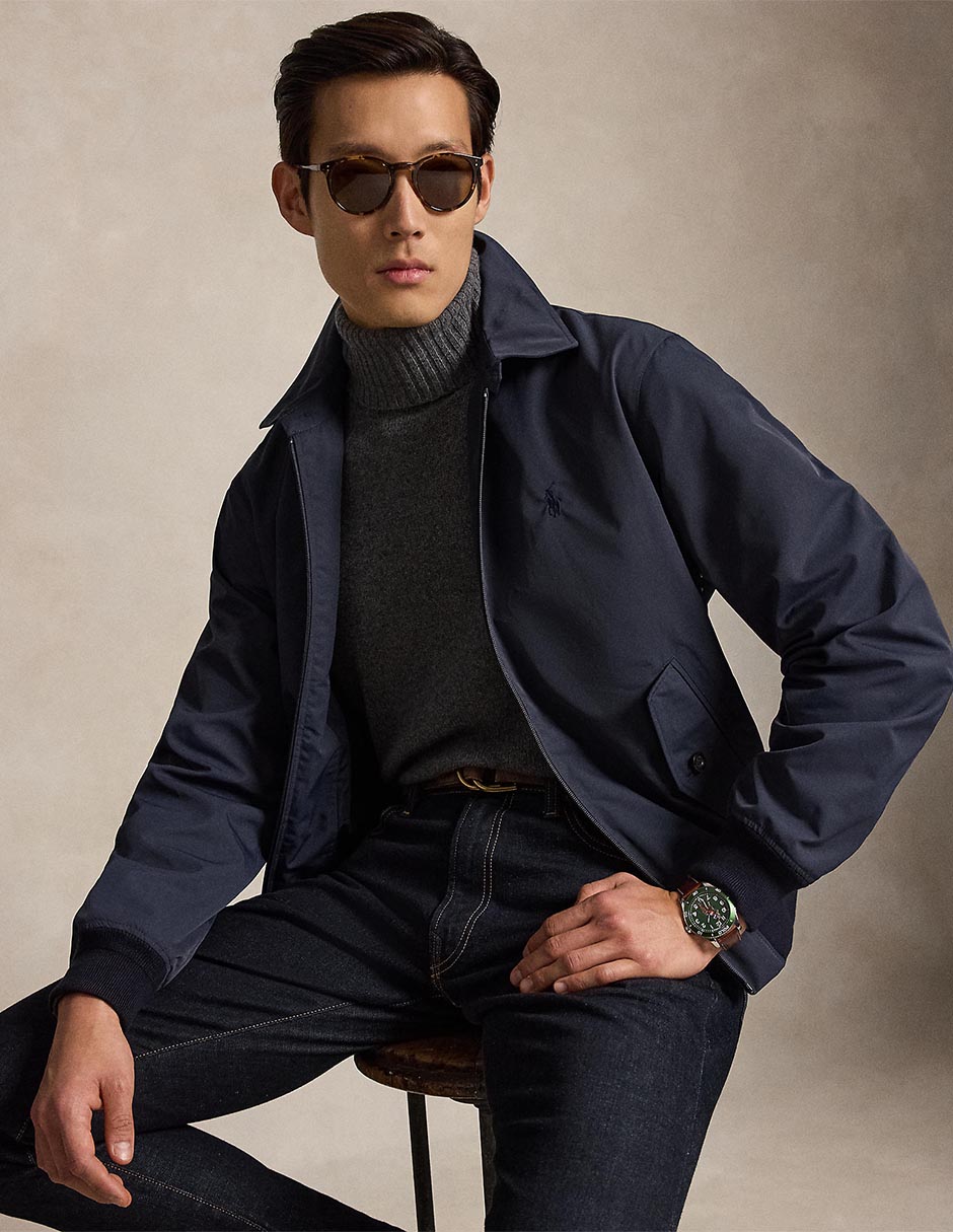 Chamarra casual con bolsillos para hombre