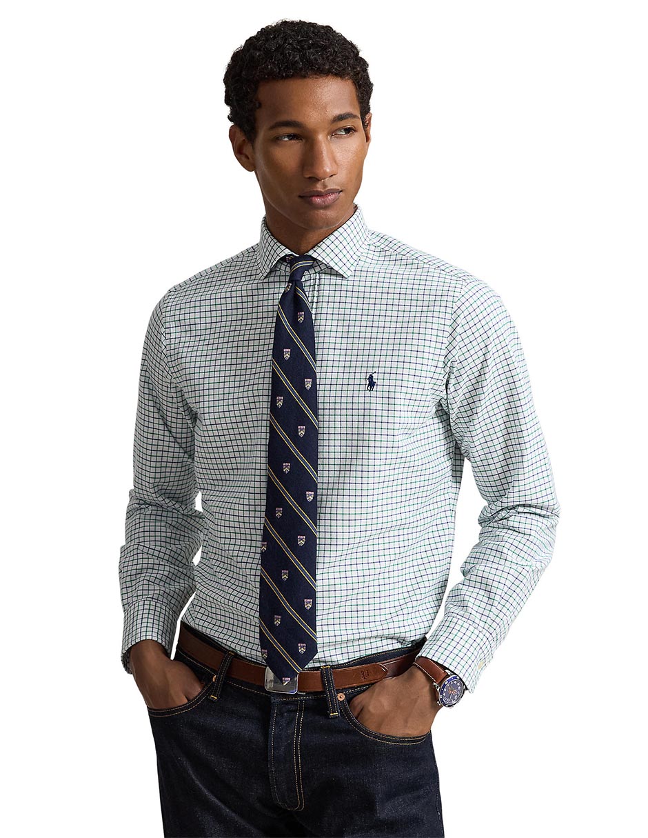 Camisa casual de algodón manga larga para hombre 9