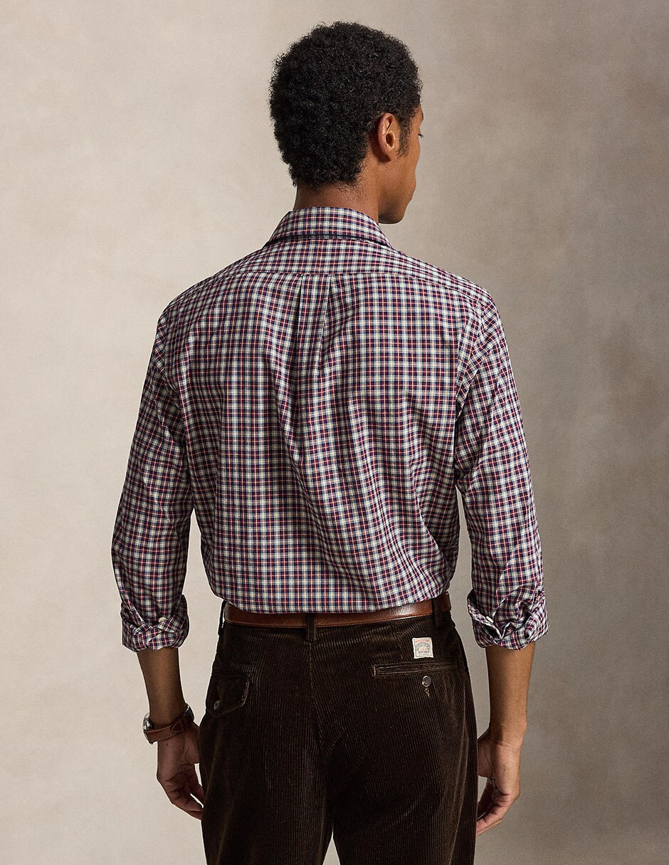 Camisa casual de algodón manga larga para hombre 2