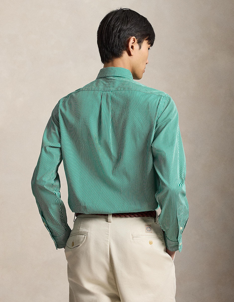 Camisa casual de algodón manga larga para hombre 5