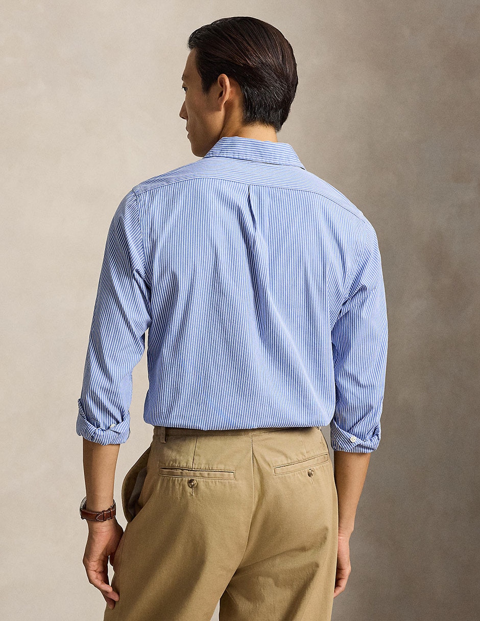 Camisa casual de algodón manga larga para hombre 5
