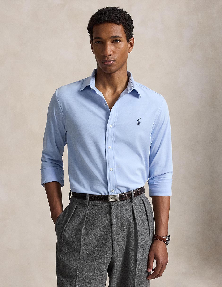Camisa casual de algodón manga larga para hombre Camisa casual de algodón manga larga para hombre