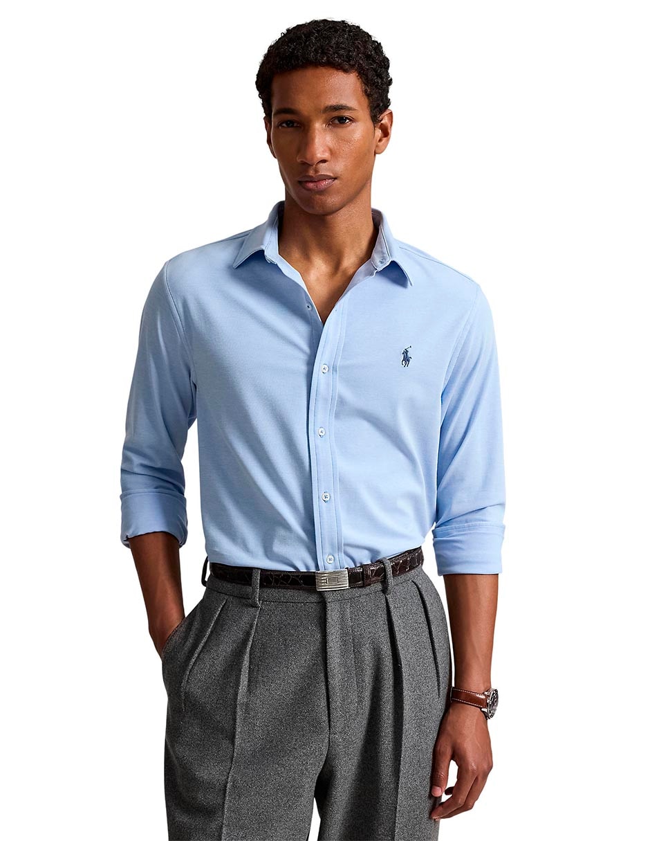 Camisa casual de algodón manga larga para hombre 9