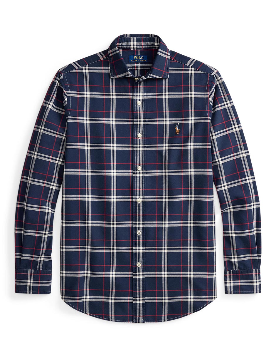 Camisa business casual de algodón manga larga para hombre 8