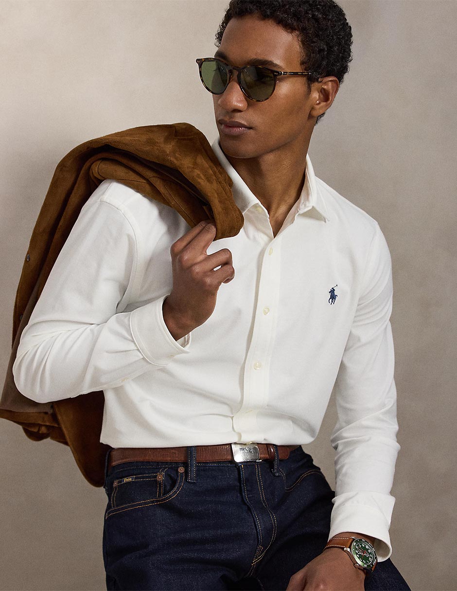 Camisa casual de algodón manga larga para hombre 4