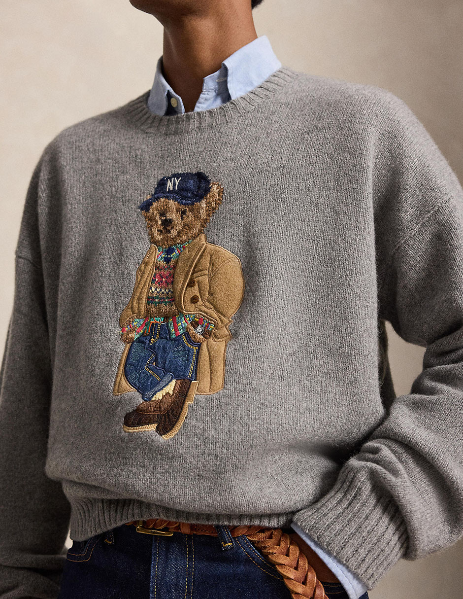 Suéter cuello polo para hombre 4