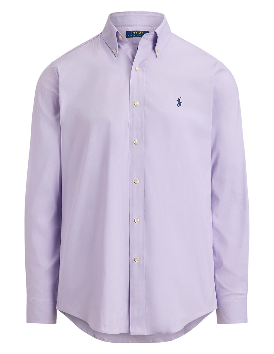 Camisa casual de algodón manga larga para hombre
