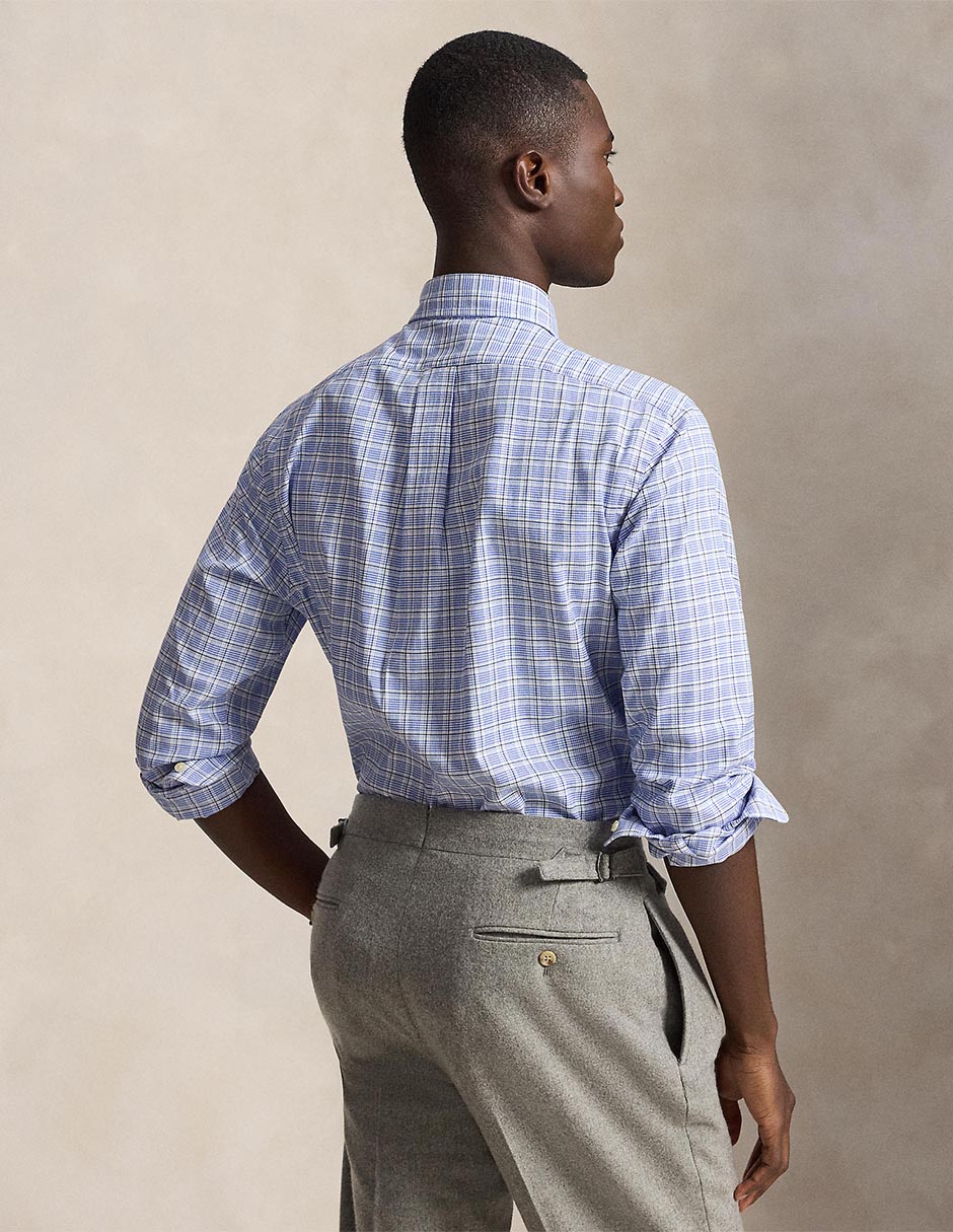 Camisa casual de algodón manga larga para hombre 4