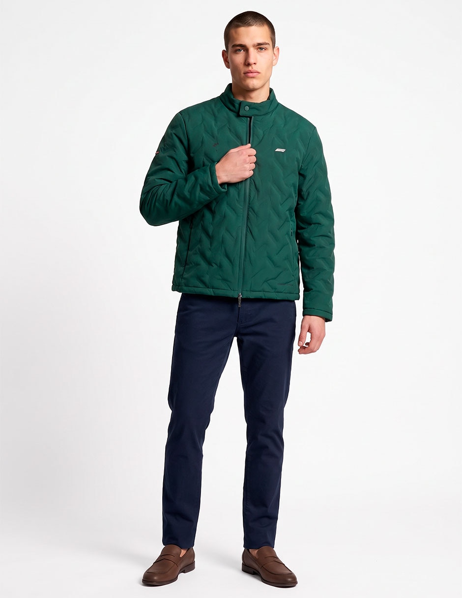 Chamarra capitonada con bolsillos para hombre Chamarra capitonada con bolsillos para hombre