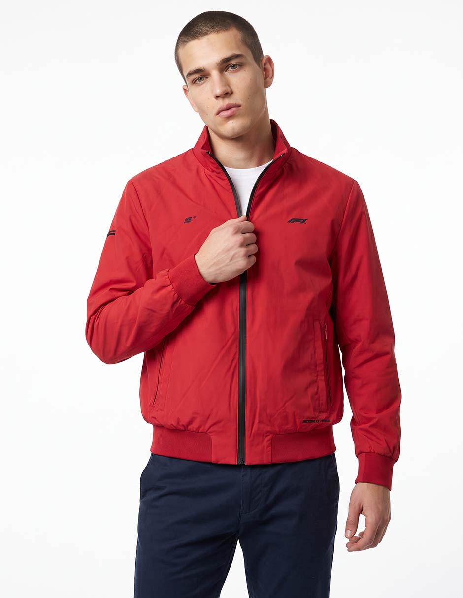 Chamarra bomber con bolsillos para hombre Chamarra bomber con bolsillos para hombre