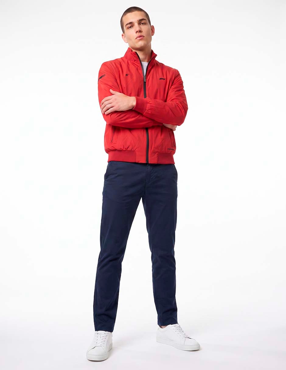 Chamarra bomber con bolsillos para hombre 3