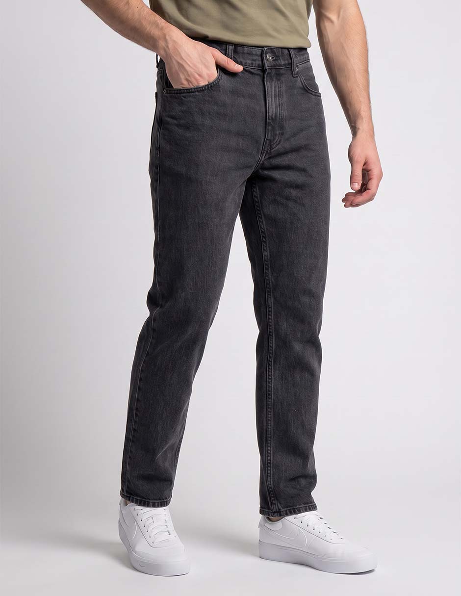 Pantalón casual straight de algodón para hombre 3