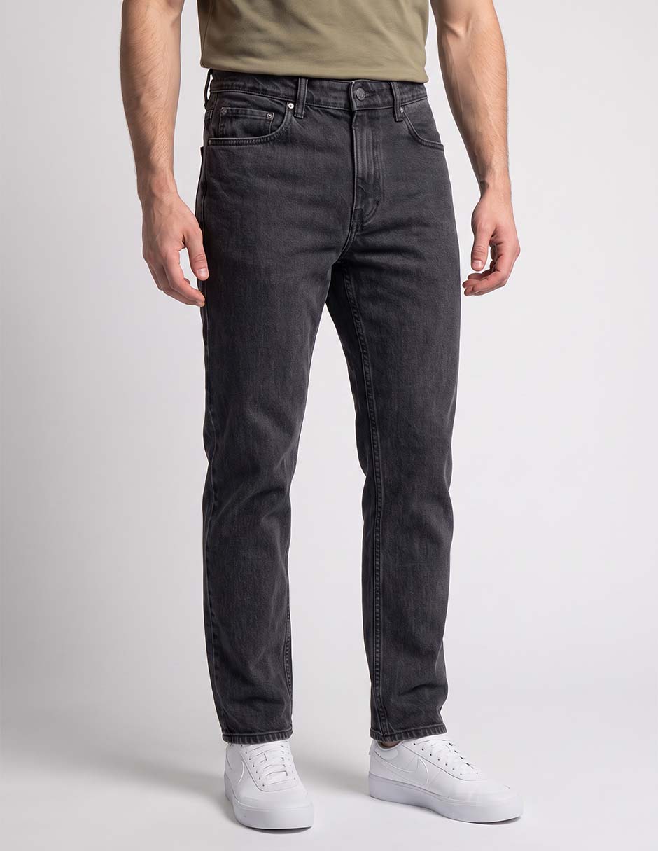 Pantalón casual straight de algodón para hombre 2