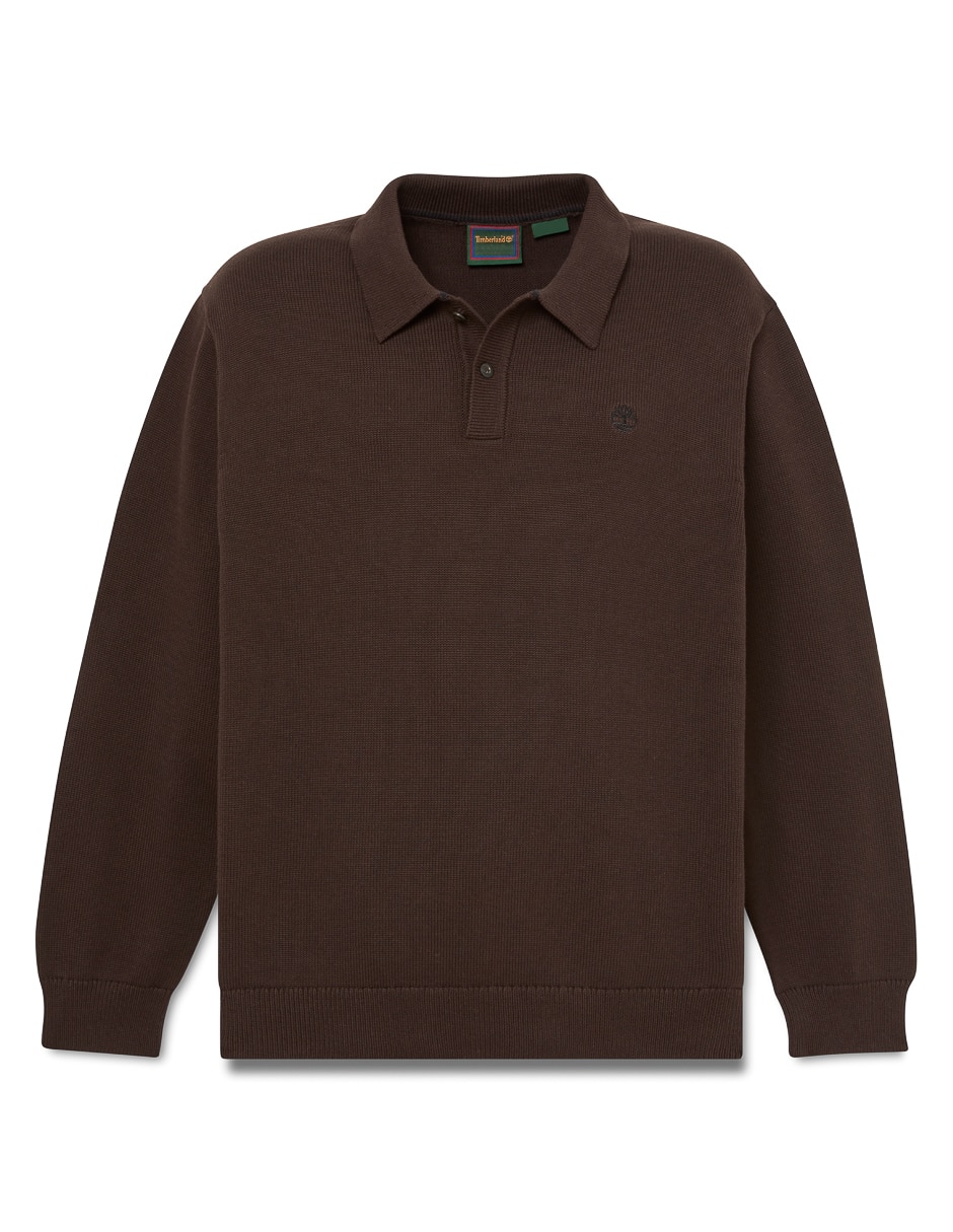 Suéter cuello con botón para hombre 5