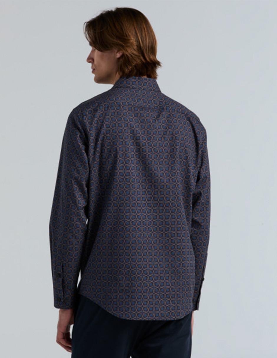 Camisa casual de algodón manga larga para hombre 2