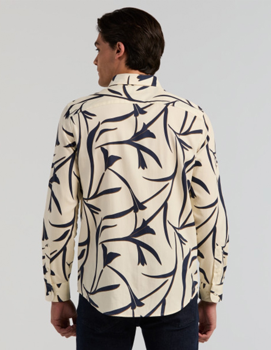 Camisa casual de algodón manga larga para hombre 3