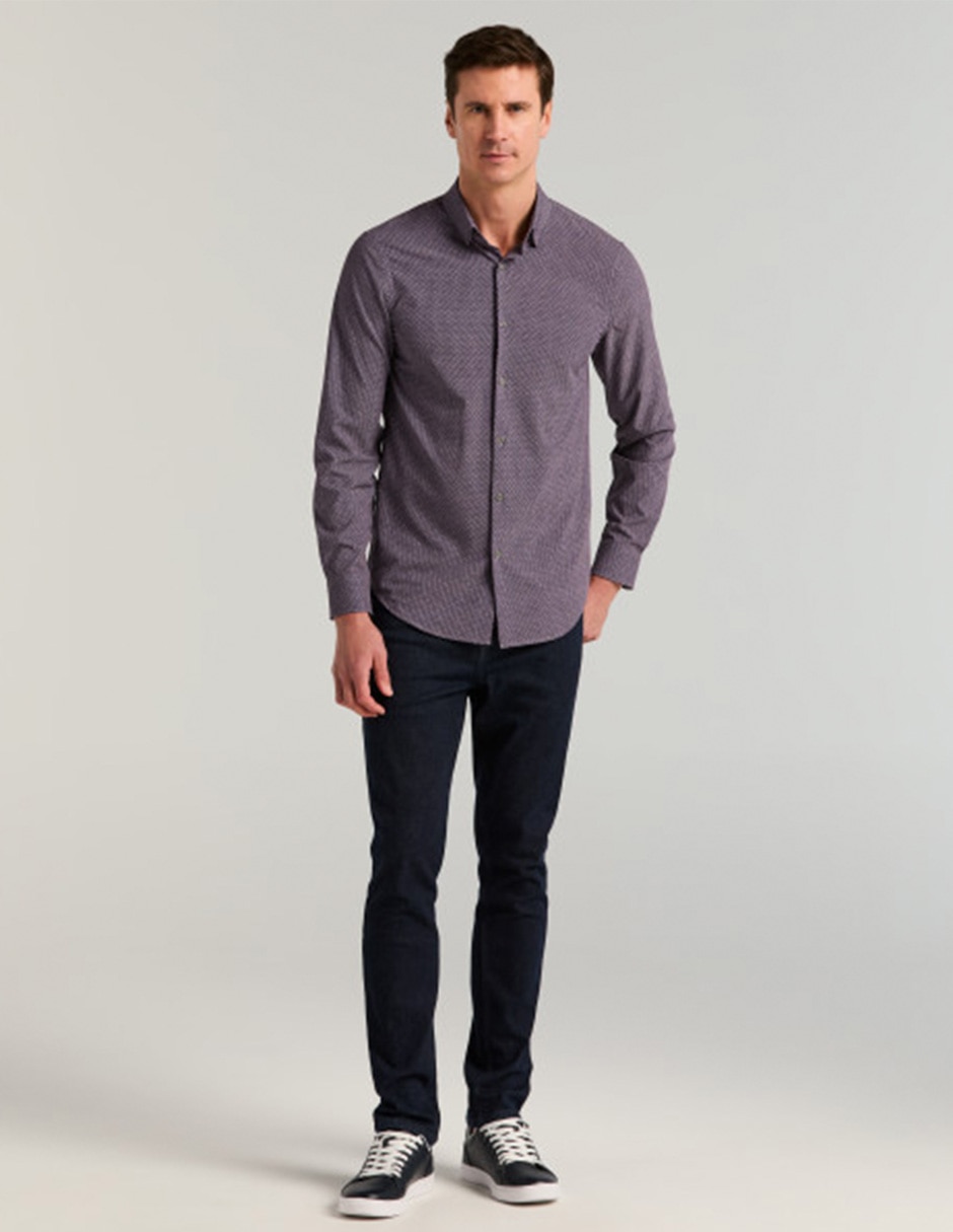 Camisa casual manga larga para hombre 2