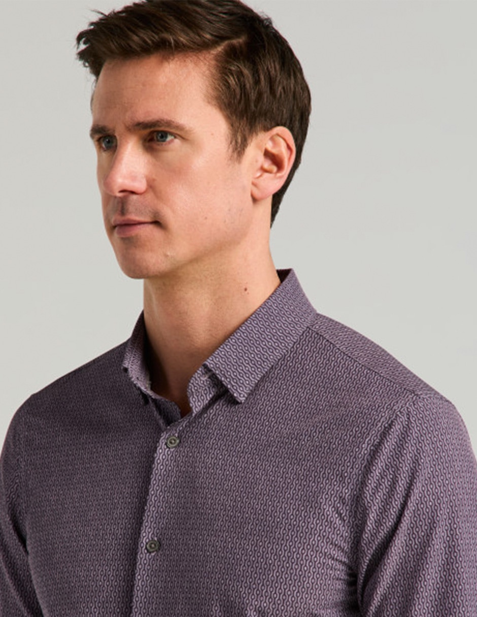 Camisa casual manga larga para hombre 4