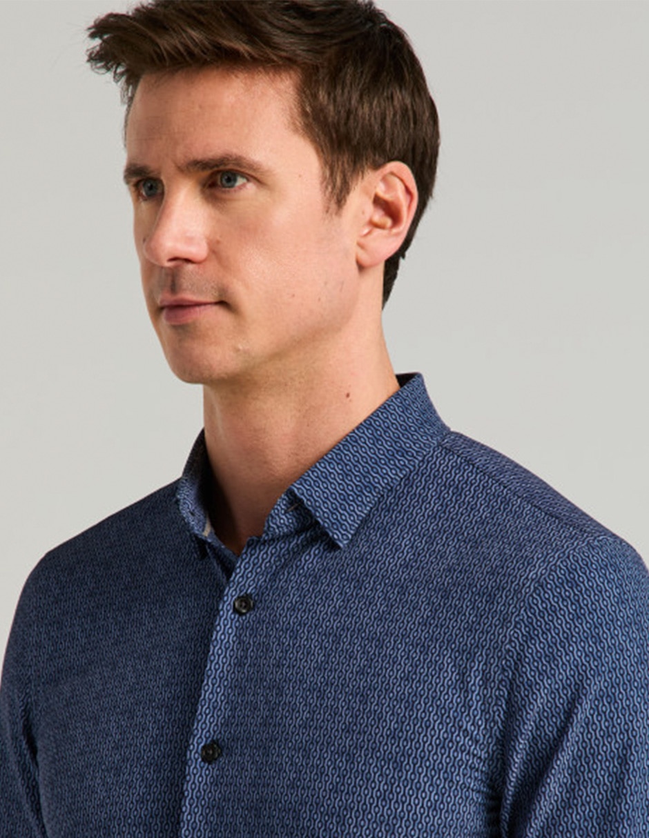 Camisa casual manga larga para hombre 2
