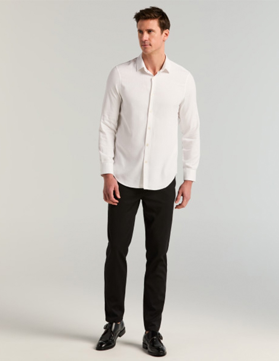 Camisa casual de algodón manga larga para hombre 2