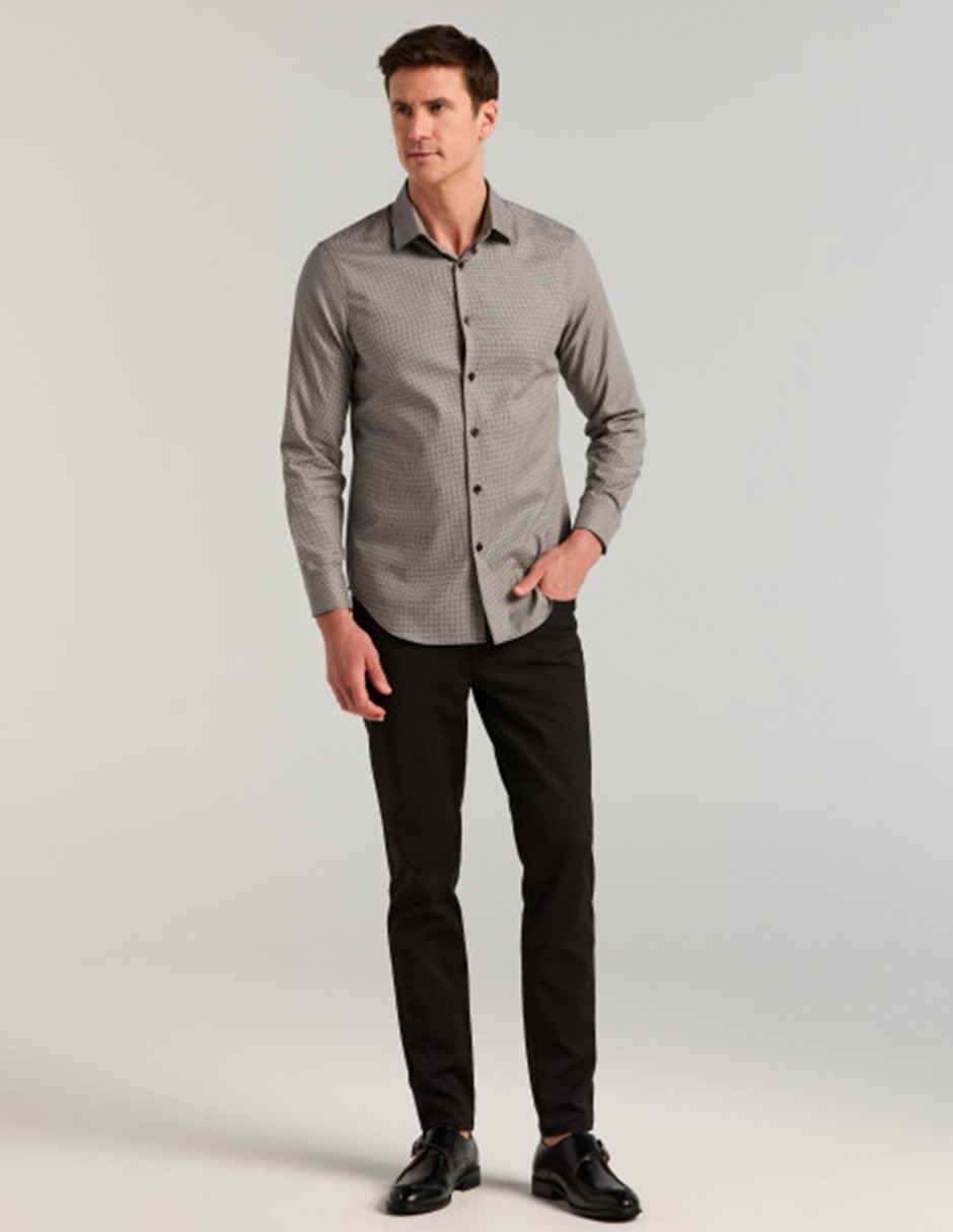 Camisa casual de algodón manga larga para hombre 4