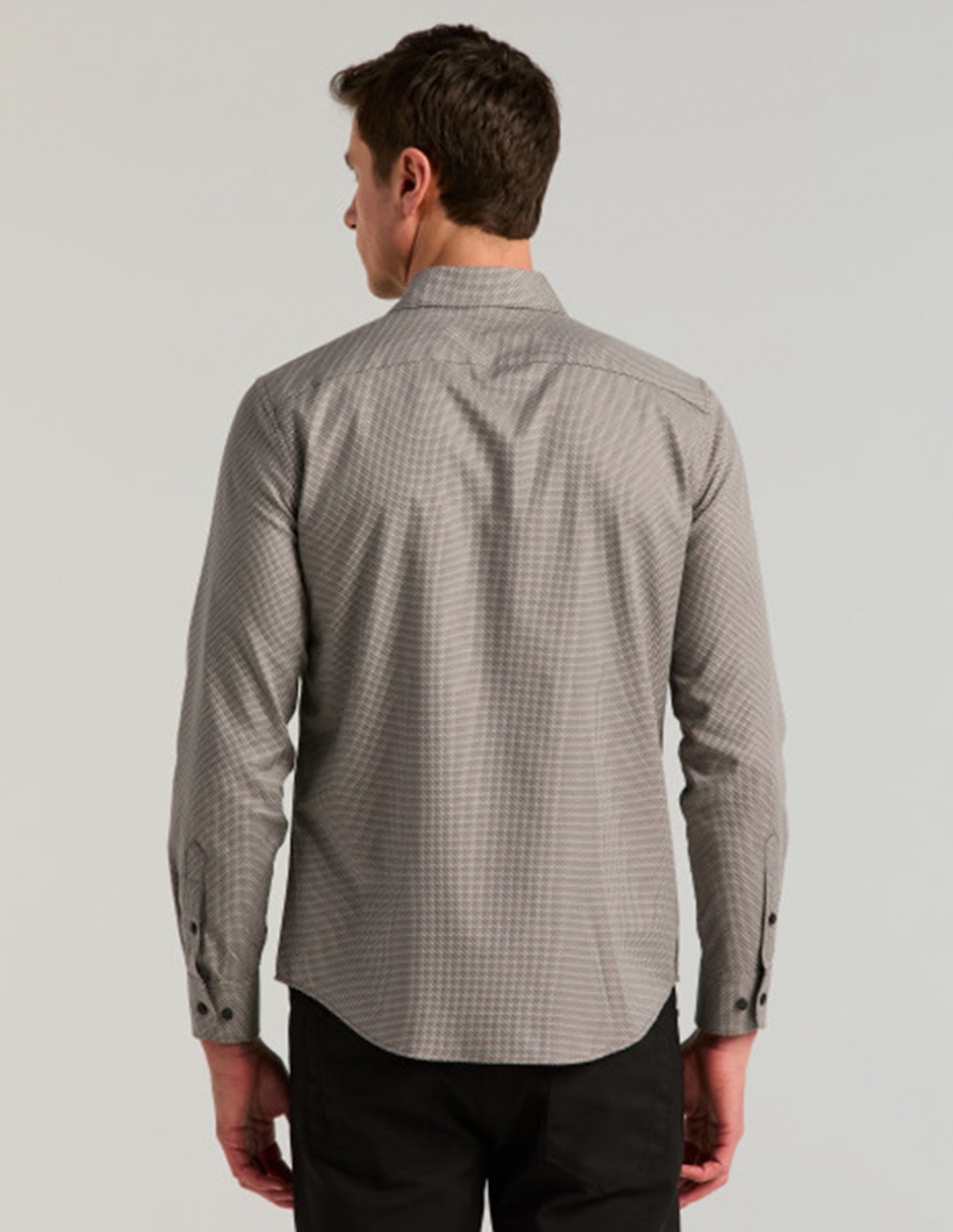 Camisa casual de algodón manga larga para hombre 2