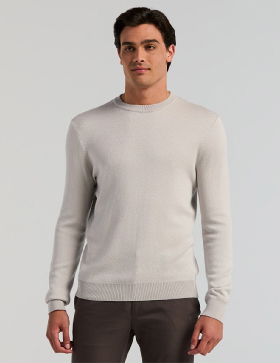Suéter cuello redondo para hombre